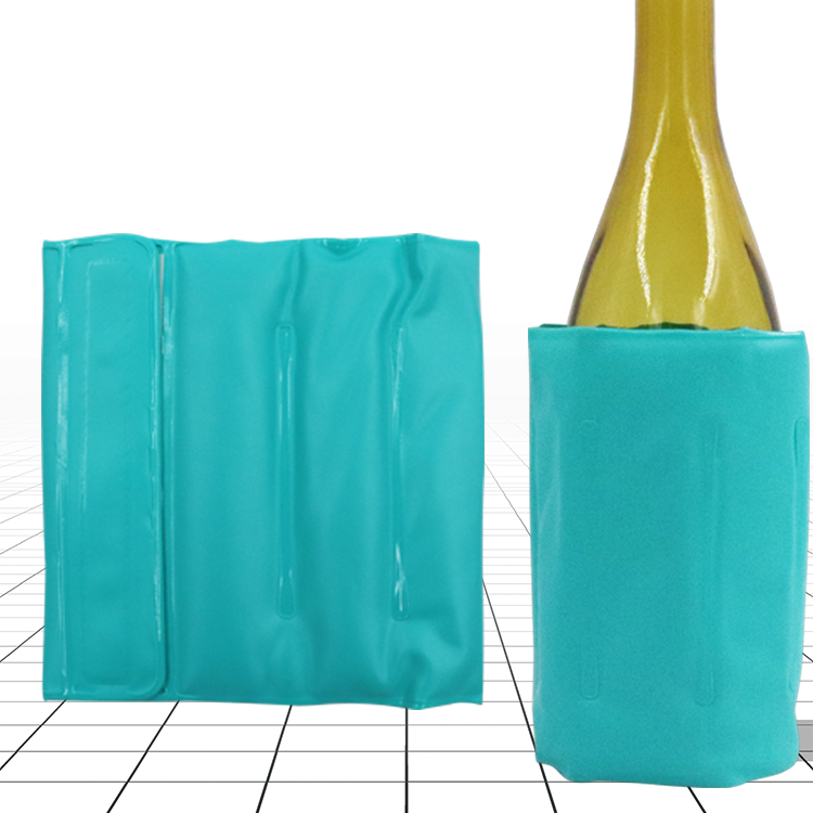 PVC portable sleeve outdoor beer chilling wine bottle cooler handbag