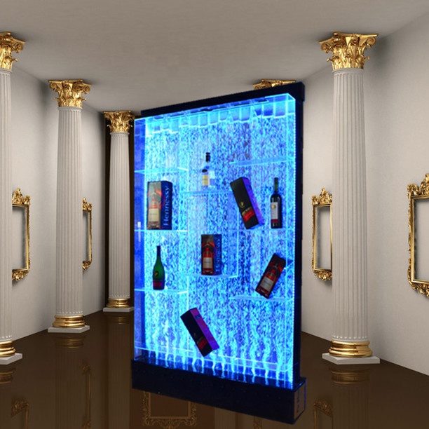 nightclub bar used wine cabinet led lighted wine display cabinet