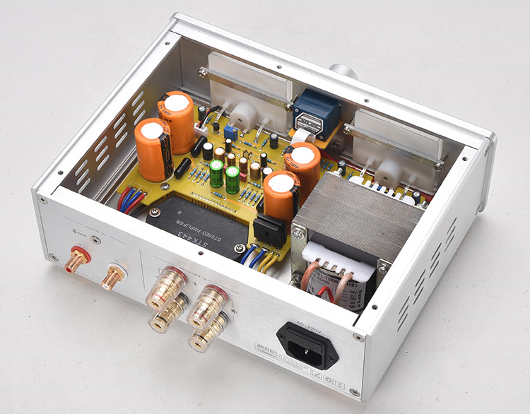 BRZHIFI Новый Sanyo толстая пленка STK443 Ретро HIFI усилитель с двойной головкой