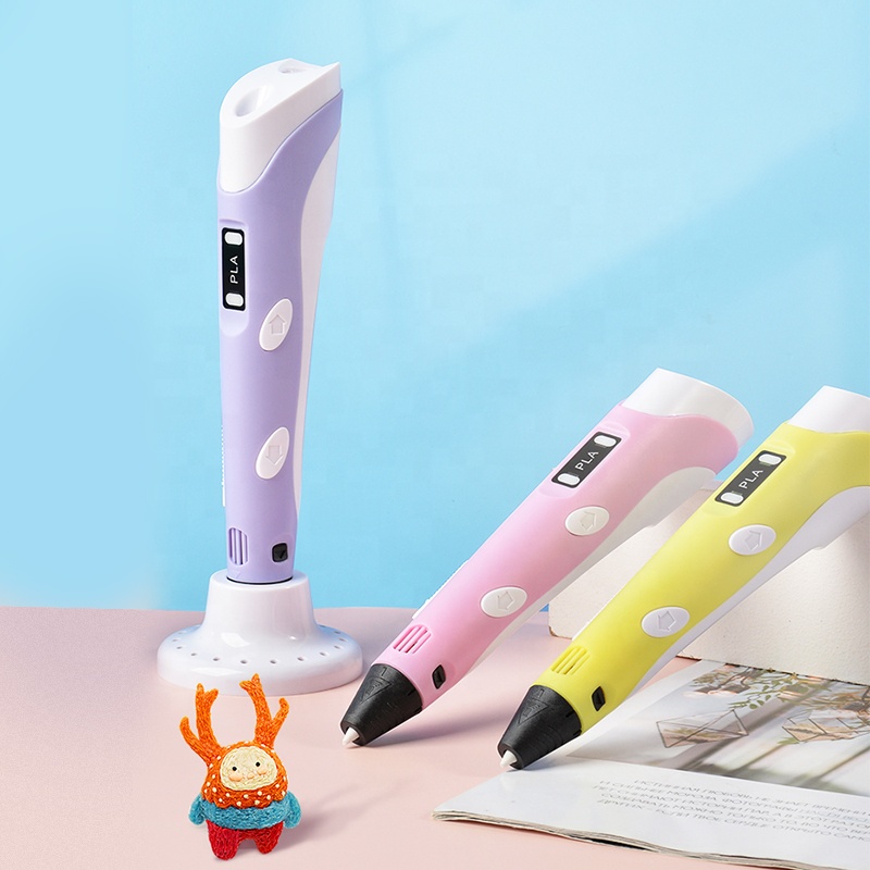 Amazon Hot Sell DIY PLA Filament Creative Toy Gift 3D Printing Pen For Kids Drawing 3D Printer Pen Drawing 3D Pen