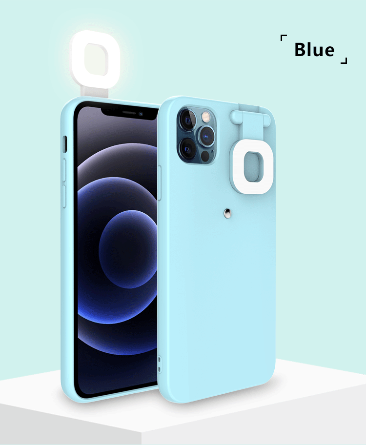 For iPhone Selfie ring lamp flash fill led light selfie phone Case For TIKTOK iPhone12 iphone13