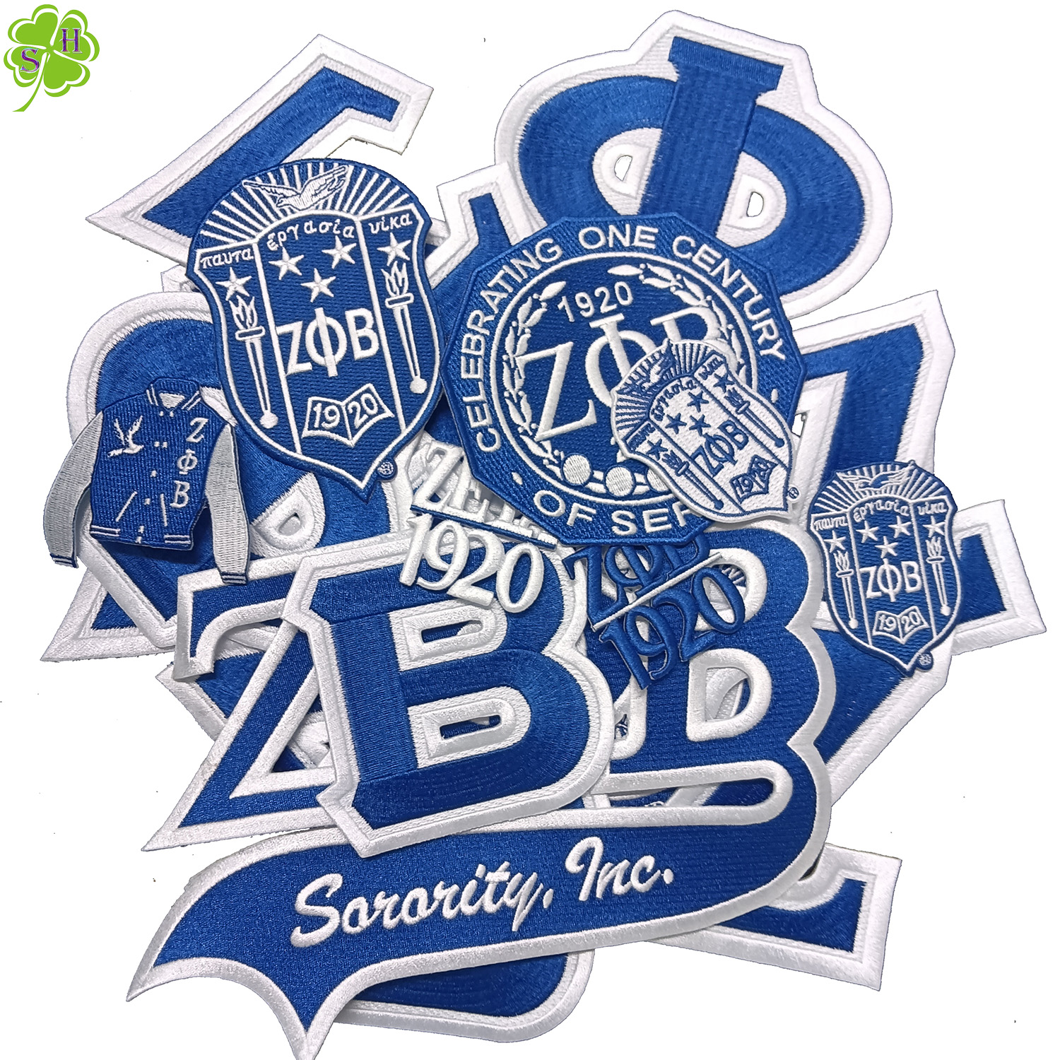 Нашивки zeta phi beta sorority and Brother shield греческие вышитые нашивки с утюгом на буквах из синели