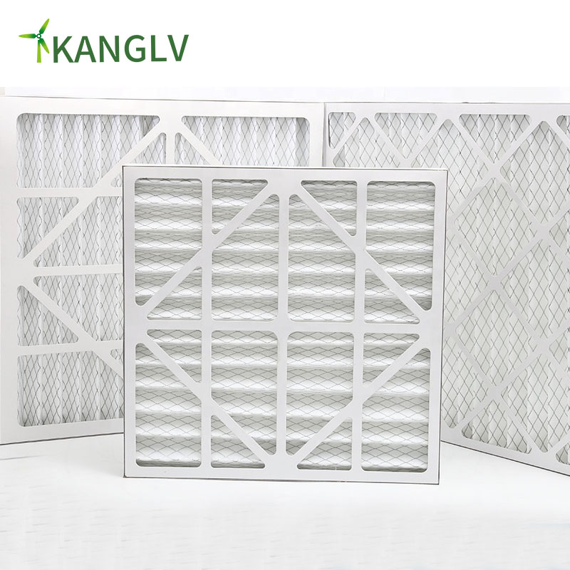 Industrial Air Filter Cardboard Frame Panel Folding Primary Air Filter