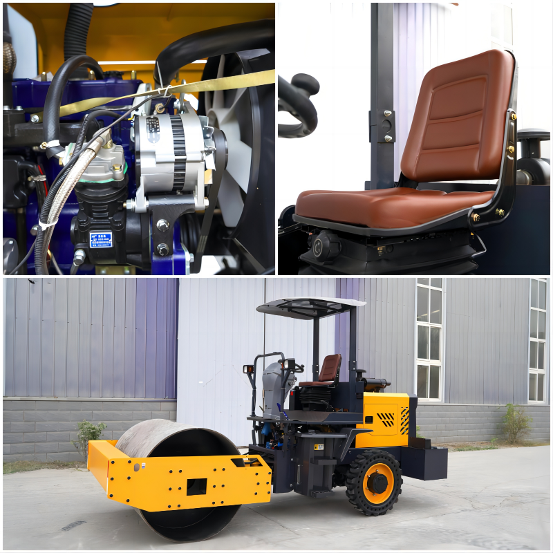 Free Shipping CE World Famous Engine 3.5 Ton To 8 Ton Long Roller Width 30% Climbing Ability Strong Vibratory Road Roller