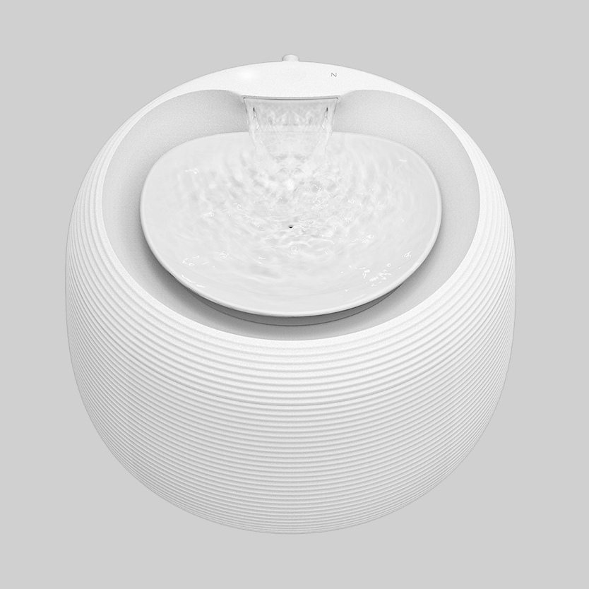 2022 Cat Water Fountain, Pet Drinking Fountain Cat Fountain Ultra-Quiet with Night light and 3 Carbon Filters, 2.5L
