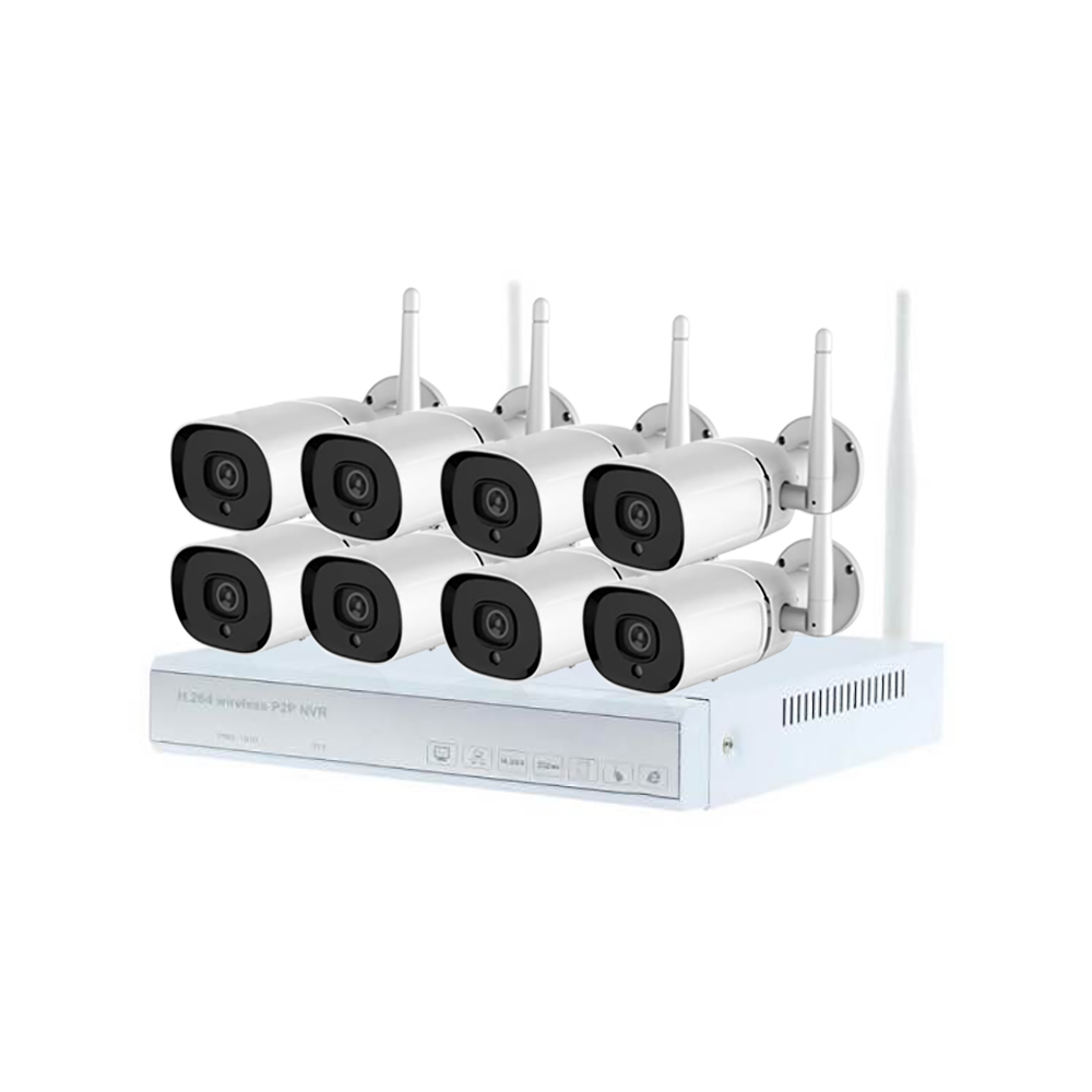Nvr Wi-Fi комплект P2P Беспроводная IP-камера 8CH 1080P Аудио система видеонаблюдения
