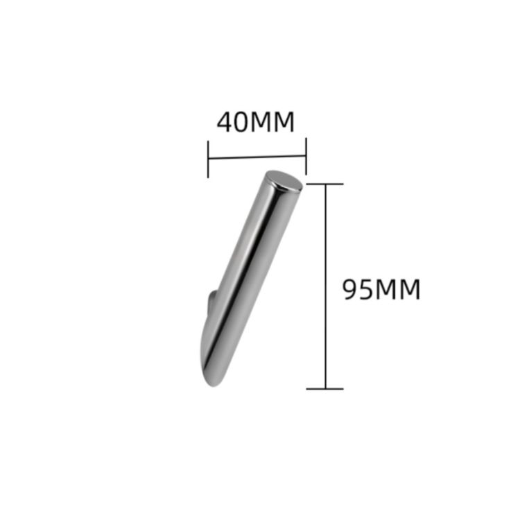 China Manufacture 25009 Customized Shaped Towel Hook Hanging Double Robe Hooks Wall Mount Metal Bathroom Hooks