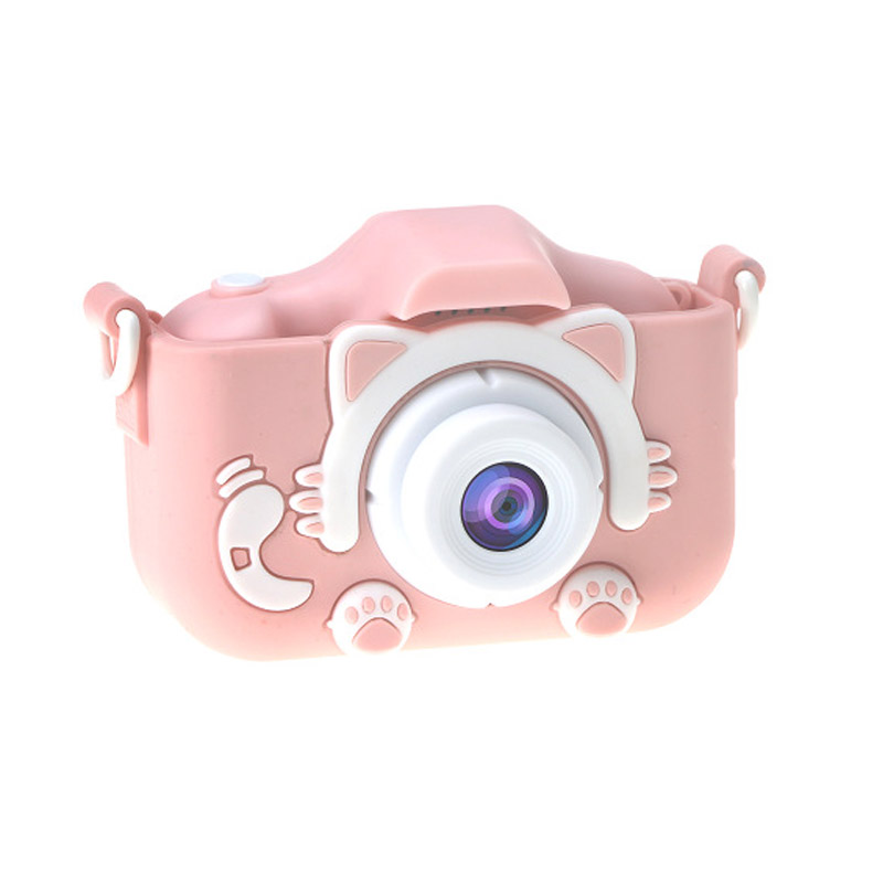 Factory Wholesale Cute Cartoon Kids Toys Cute Cat Child Photo HD A1 Kids Digital Video Action Play Built-In Games Camera