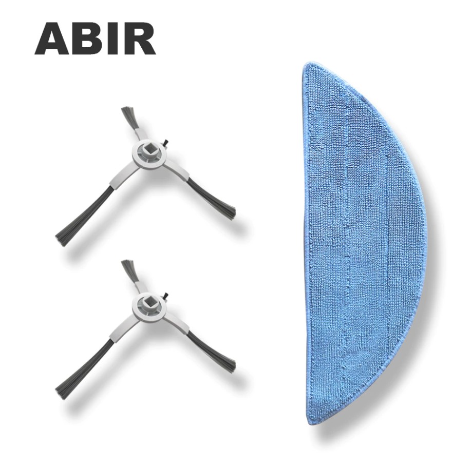 Abir Robot Vacuum Extra Parts Mop Side Brush Remote Controller Hepa Charge Base Water Tank Dust Tank Wheel Of Robot Cleaner
