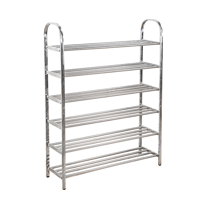Wholesale Home Furniture Entryway Multi-layer Antirust Metal Stainless Steel Shoe Racks Kids Shoe Rack Organizer Save Space