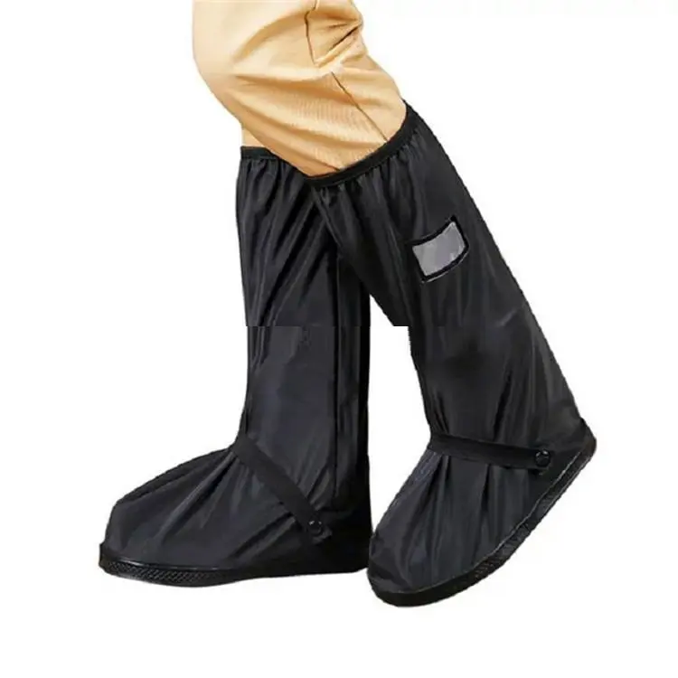 Outdoor Rainproof Rainshoes Reusable Long Plastic Rain Shoe Cover Waterproof Rain Boot