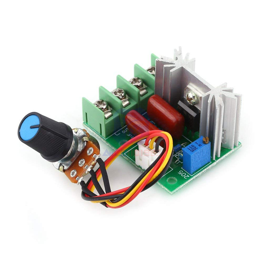 AC 220V 2000W SCR регулятор напряжения трансформатор модуль с потенциометром переключатель температуры/регулятор скорости двигателя свет диммер