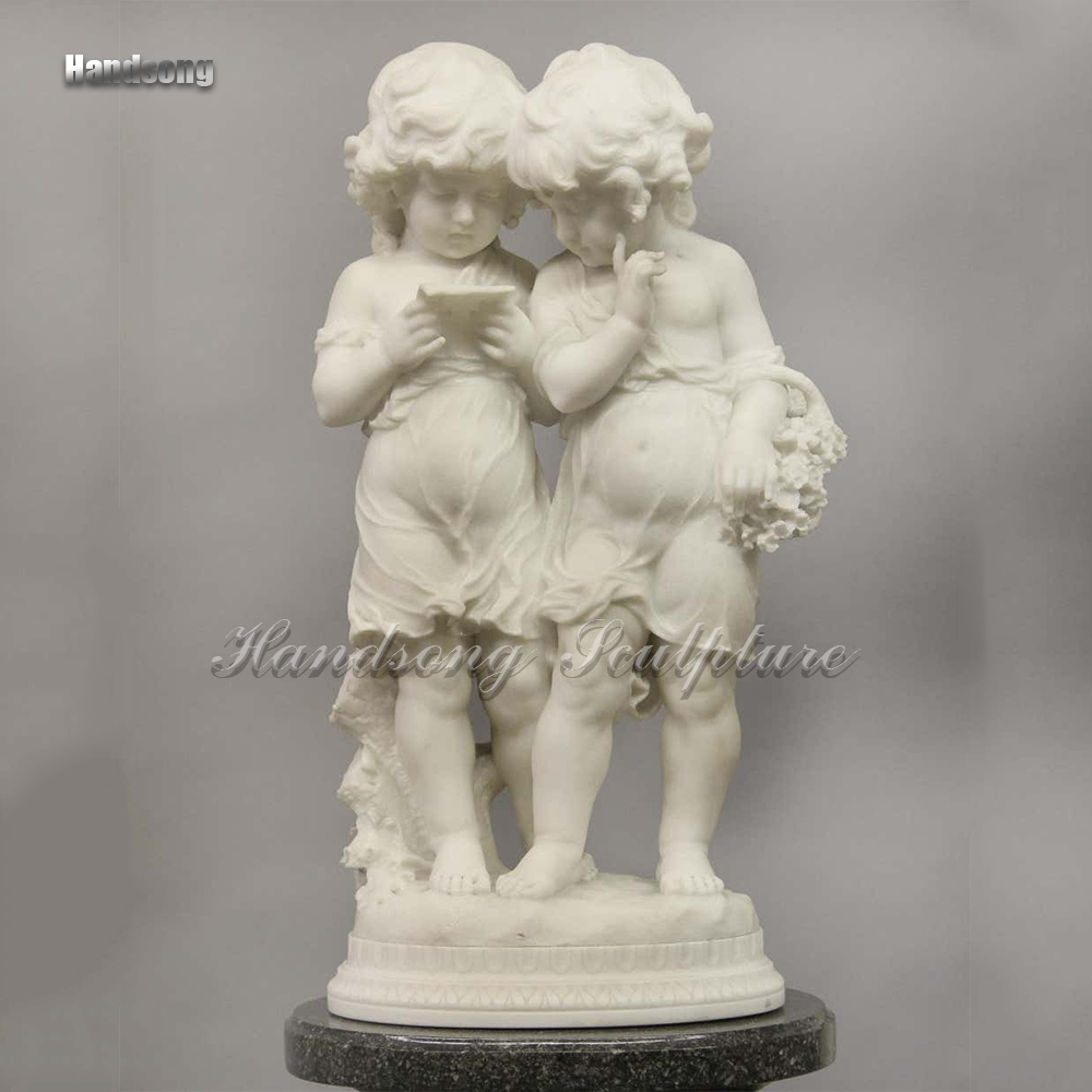Medium-sized custom sculpture European retro character child statue stone carving