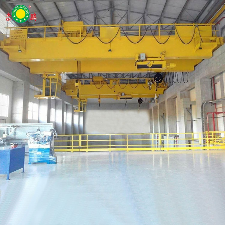 10 ton eot double girder overhead bridge crane trolley with hook