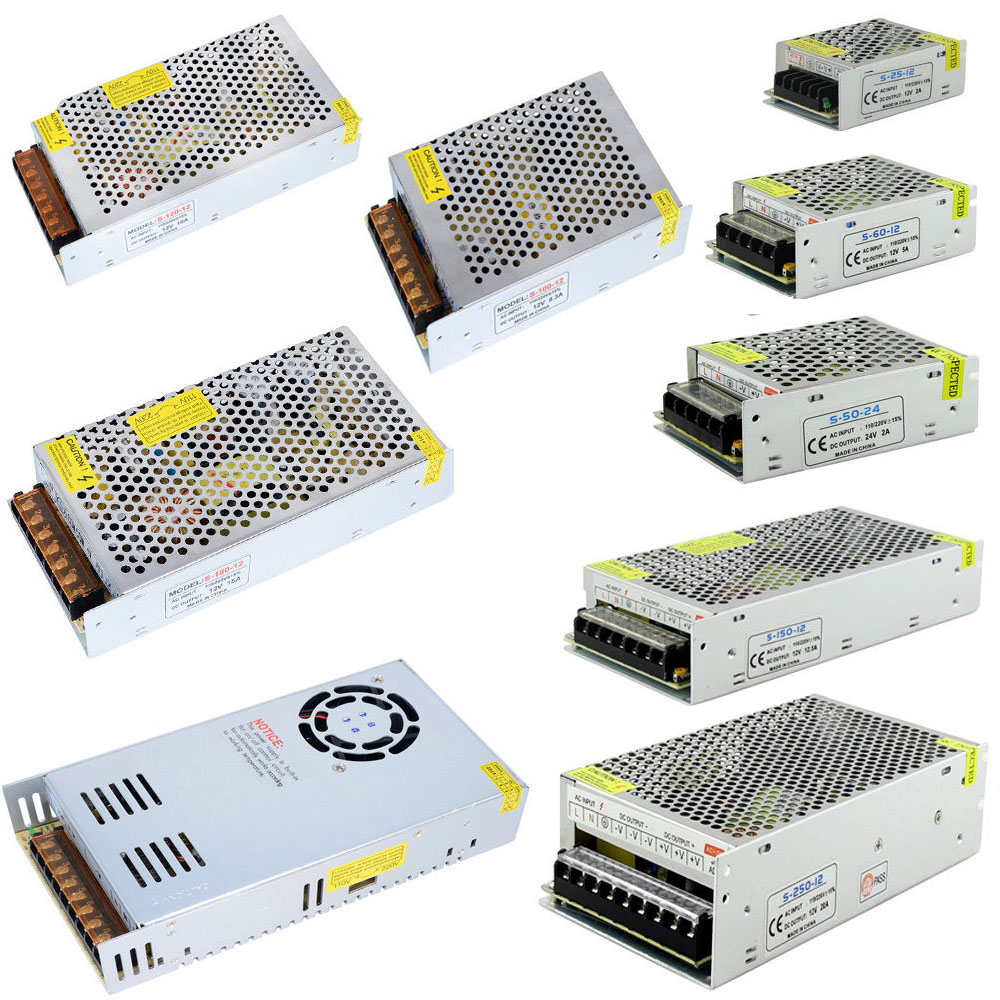Импульсный источник питания DC 5V 12V 18V 24V 48V2.5A 15W 36W 54W 72W 144W AC100-240V светильник ing трансформатор для светодиодной ленты светильник