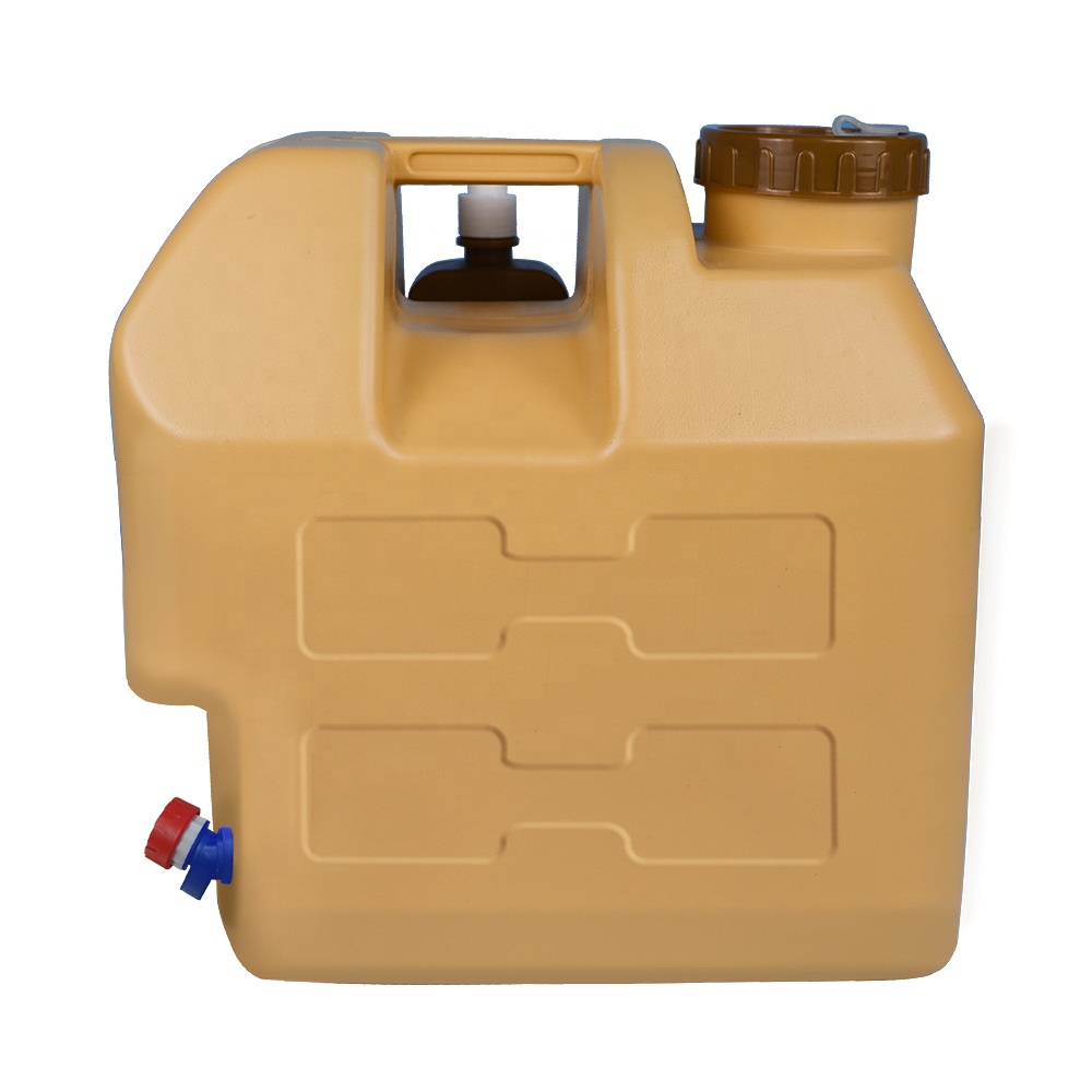 20 л пластиковый баллон jerrycan HDPE Наружный резервуар для воды с краном 5 галлонов Кемпинг jerrycan