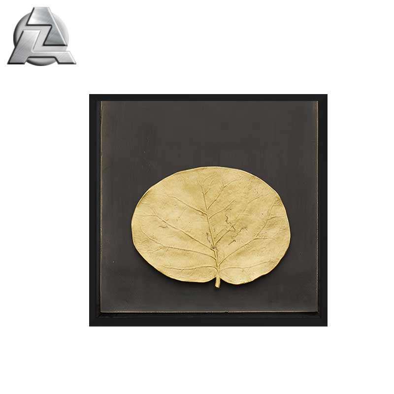 Ready made anodized matte black modern metal 12x12 aluminum alloy shadow box wall art frame