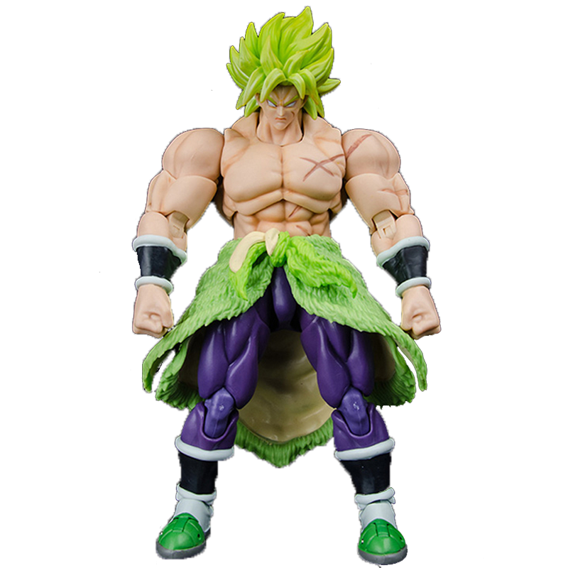 Оптовая продажа, в коробке, персонализированная мультяшная игрушка super saiyan Broly, ПВХ, стрекоза, аниме экшн-фигурка