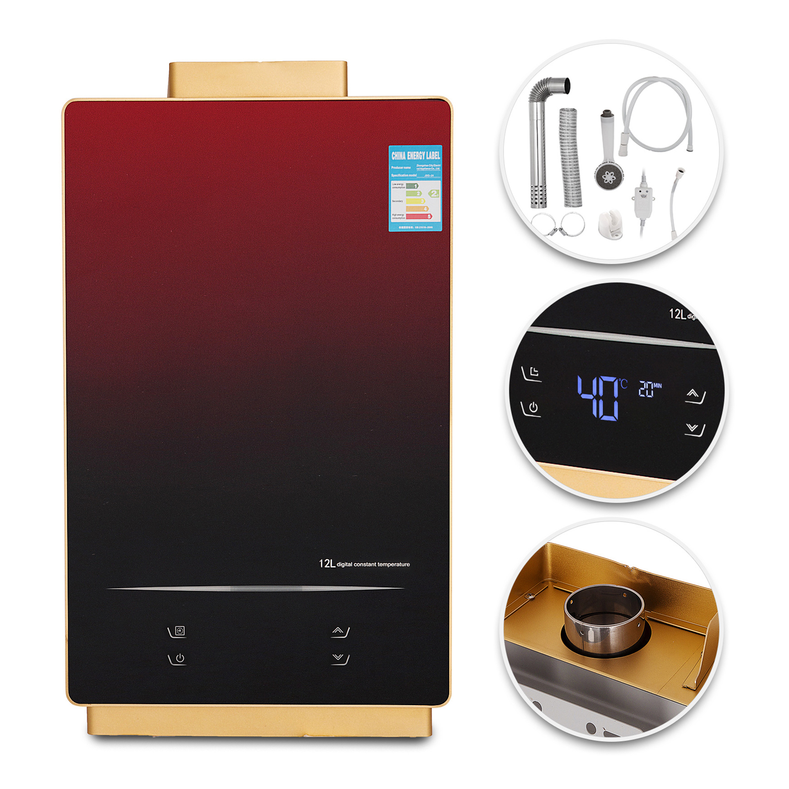 Recommend 12L LNG Gas Domestic Gas Water Heater heater water tankless water heater