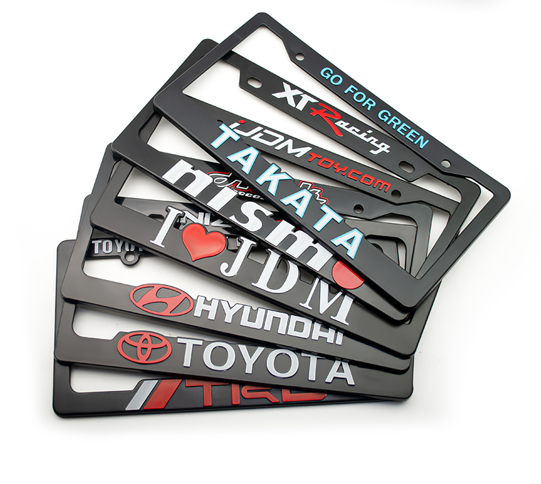 Plastic car license plate frame JDM licence plate frame OEM ODM car plate frame