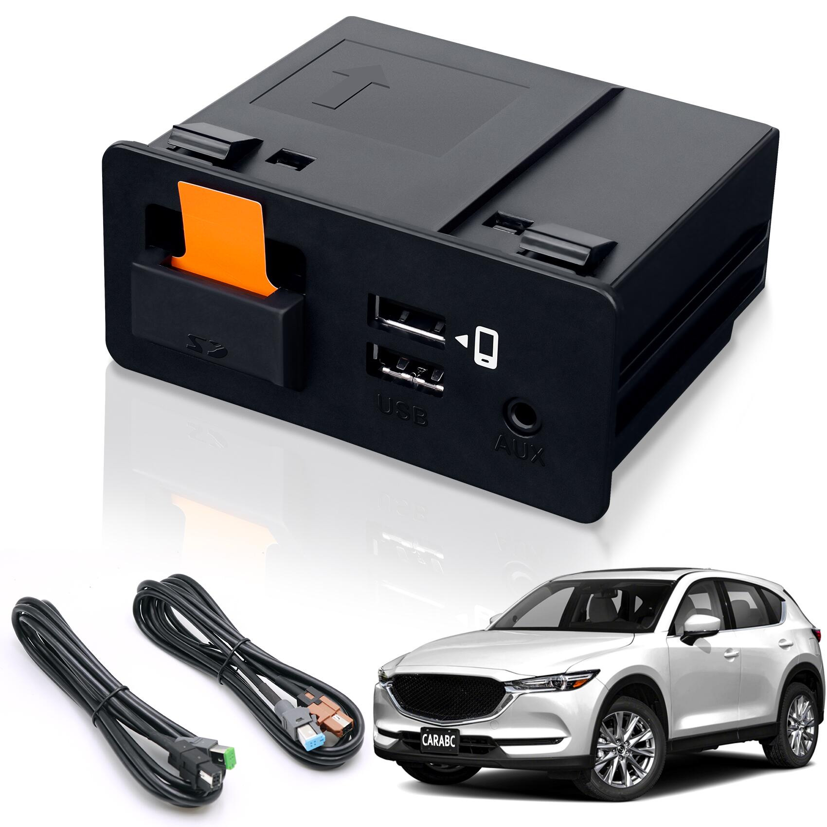 Автомобильный USB-адаптер CARABC для Apple Carplay, Android, концентратор для Mazda 6, Mazda 3, Mazda 2, CX3, CX5, CX8, CX9, MX5, интерфейс Carplay
