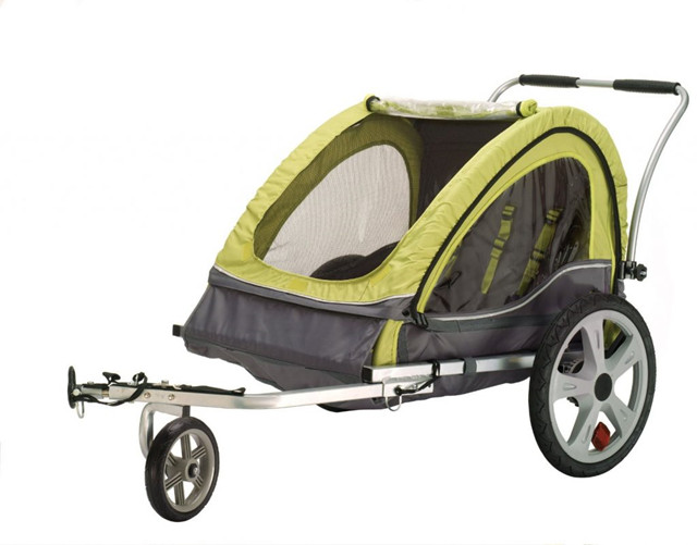 Outdoor Foldable Children Bicycle Trailer Kids Bicycle Electric Scooter Trailer