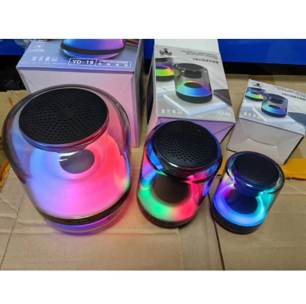 Оптовая продажа, 5 Вт, Цветной rgb светодиодный светильник, игровой bluetooth-динамик, usb-зарядка, портативный беспроводной мини-динамик для мобильного телефона