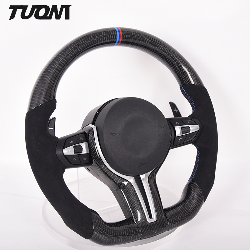 Автомобильное рулевое колесо для Bmw G30 G11 G12 5 7 Series M Sport под заказ, кожаное рулевое колесо из углеродного волокна