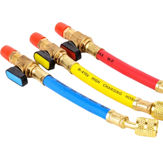 R134A R410A R22 R12 шланг для холодильника с шаровым клапаном, AC