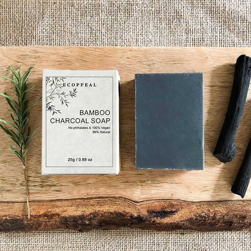 OEM Hotel Amenities Luxury Organic Body Wash Soap Toilet Bath Natural Black Bamboo Charcoal Soap For Men Women