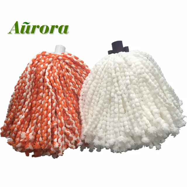 factory direct 100% Polyester mop head microfiber yarns for mops 100% Polyester mop head
