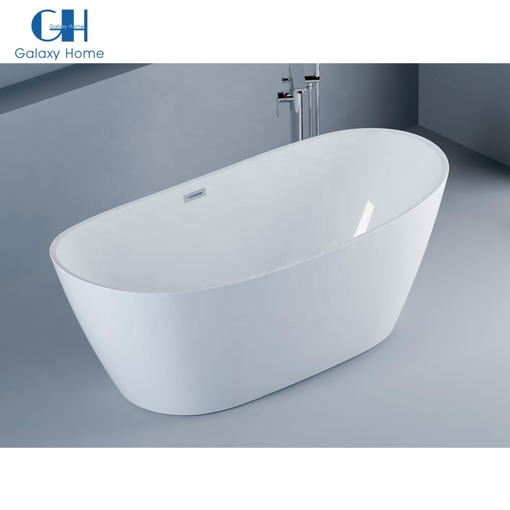 Modern hotel adult soaking japanese bath tub rectangular freestanding acrylic bathtub for bathroom shower room