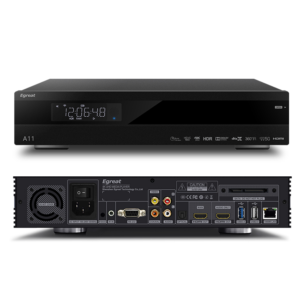 2018 новейший медиаплеер Egreat A11 4K UHD Hi3798CV200 2 Гб 16 Гб 2T2R Wi-Fi гигабитная LAN HDR10 Blu-Ray 3D смарт медиаплеер