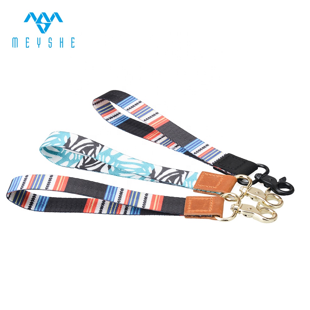 20201 new design genuine leather luxury cardholder strap keychain