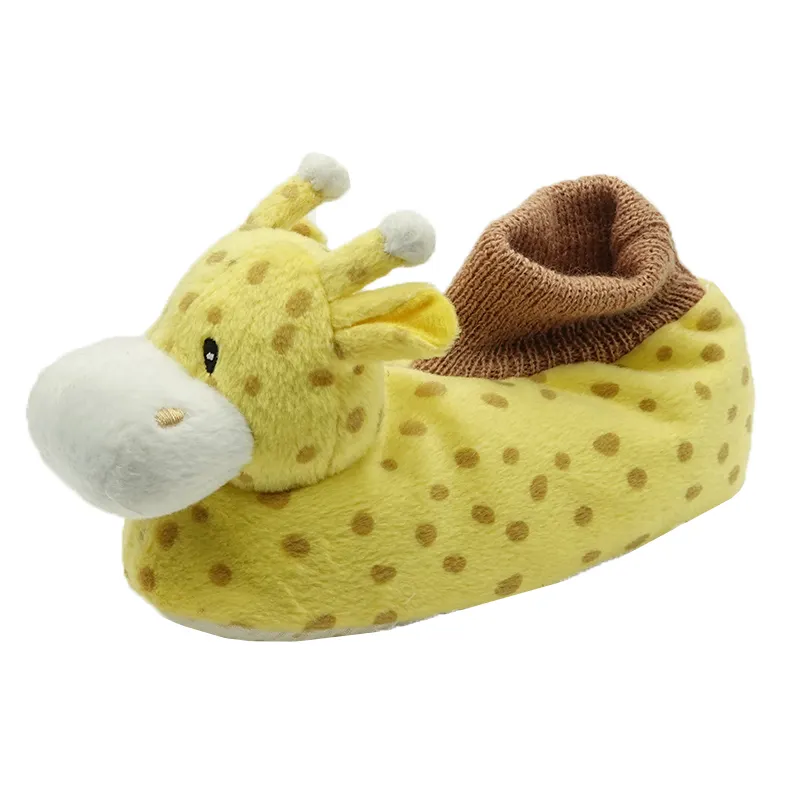 Baby Shoes Cute Girafe Cartoon Warm Winter Indoor Animal Shoes