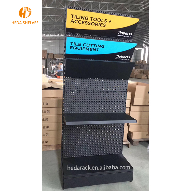 Аппаратные инструменты дисплей металла pegboard зоотоваров дисплей стойки с крючками