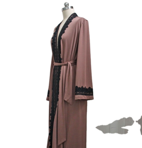 Fashion sexy high-quality robe strive to create high-quality and inexpensive High stretch fabric coat Robe