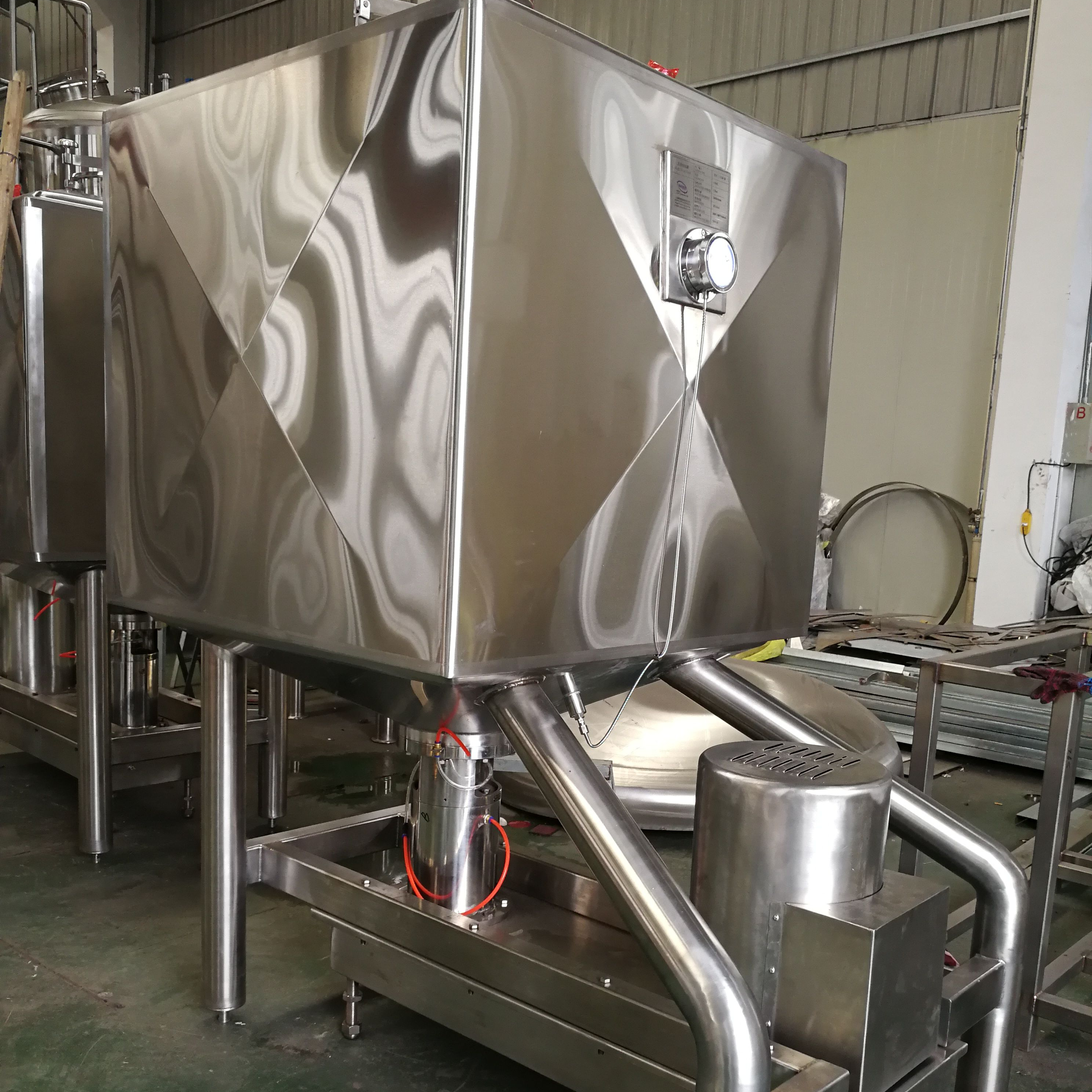 double layer Stainless steel high shear tank for dissolving