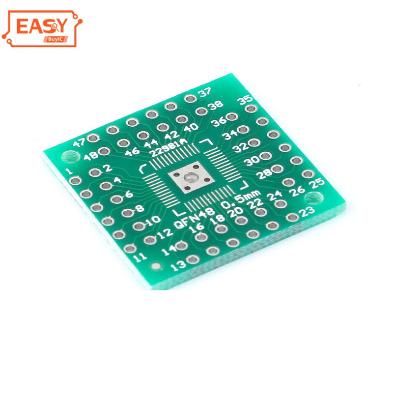 QFN44 QFN48 к DIP48 SMD к DIP плата адаптера QFP PQFP LQFP HTQFP к DIP 0,5 мм пинборд адаптер пластина шаг PCB электронный DIY