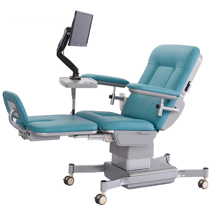 MT MEDICAL Electric Adjustable Hospital Medical Patient Blood Collection Donor Dialysis Chair Donation Blood Drawing Chair