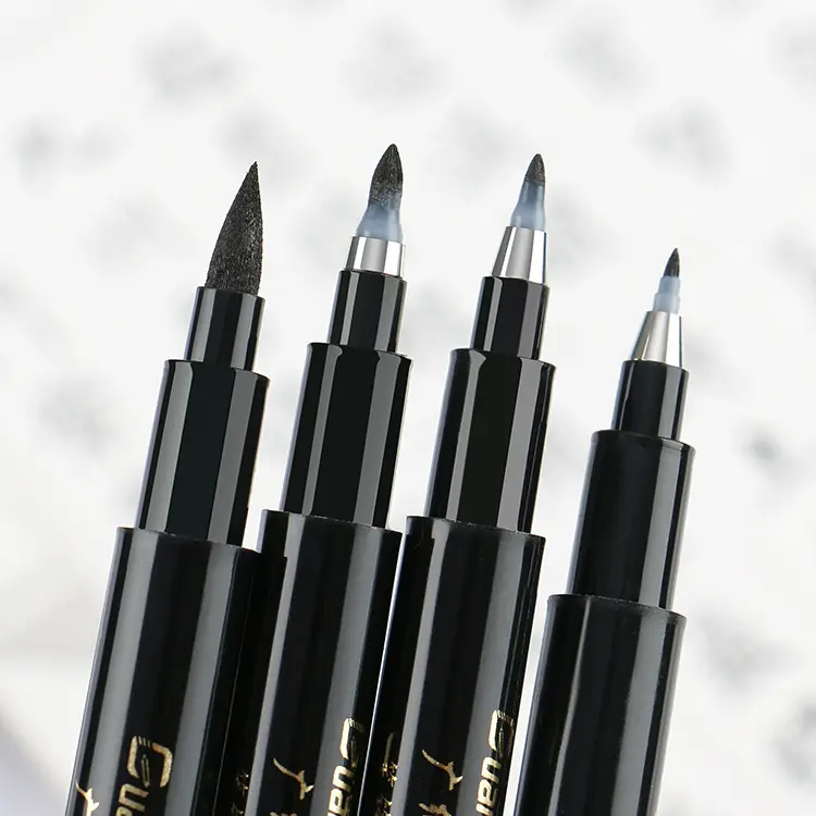 Wholesales 4 Sizes Nibs Calligraphy Pen Brush Lettering Pens Set flexible Refill Brush Markers