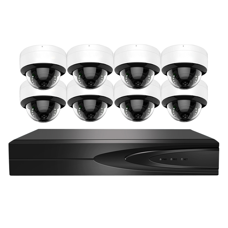 5MP POE 8 Channel H.265 CCTV Dome Surveillance Security Camera System HD Video