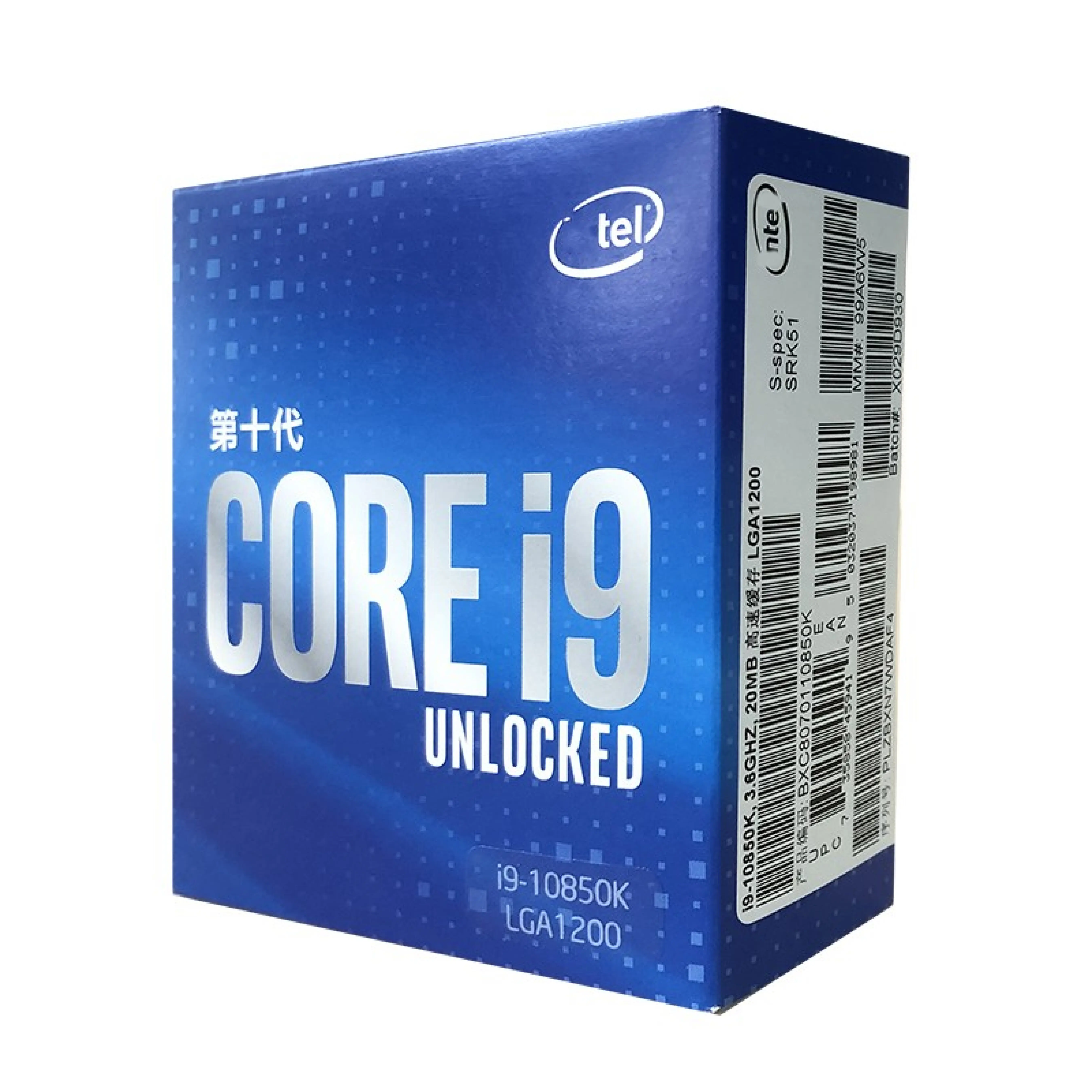 10th gen computer processor i9-10850K i9-10900K i7-10700 i7-10700F i7-10700K i5-10600K i3-10100F i5-10500 box LGA 1200 i3 i5 i7