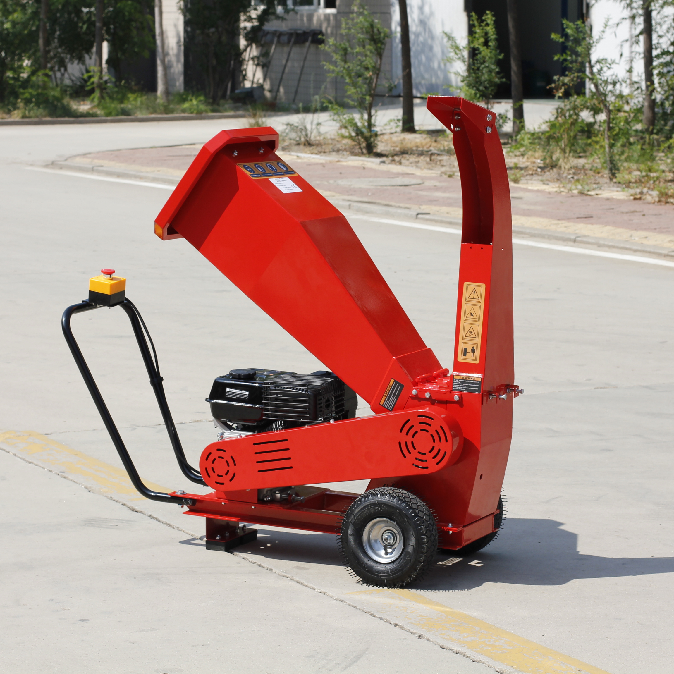 6.5HP бензиновый измельчитель, машина для резки древесины