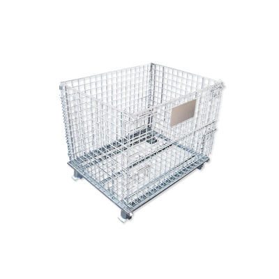 Heavy duty fabricated durable metal welded wire transport storage cage