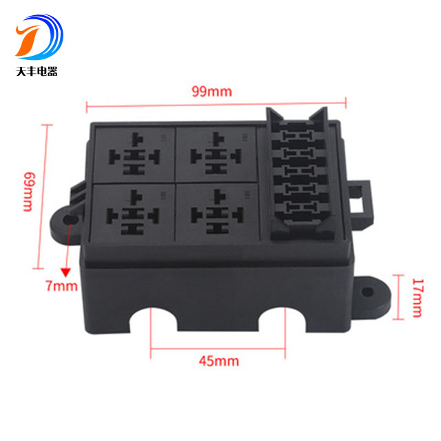 6-way плавкий предохранитель реле блок 12v 32v постоянного тока
