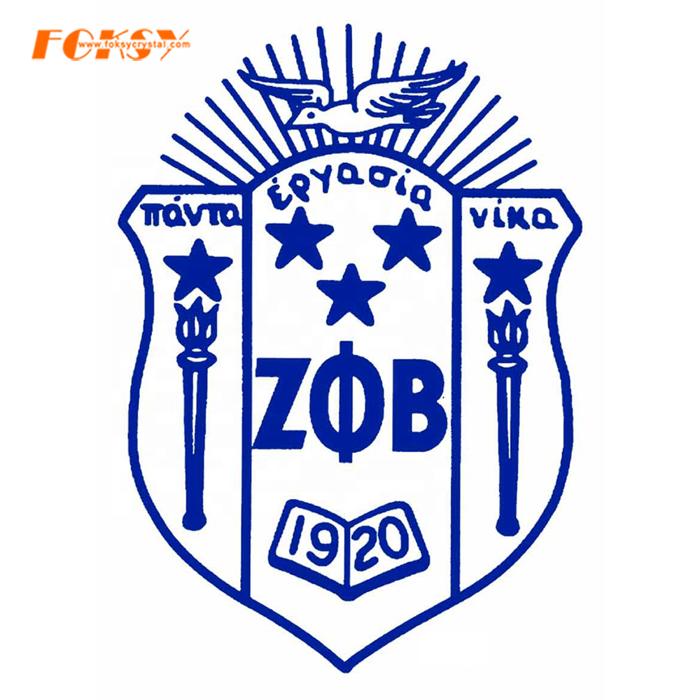 Zeta Phi Beta Тепловая печать дизайнерский мотив