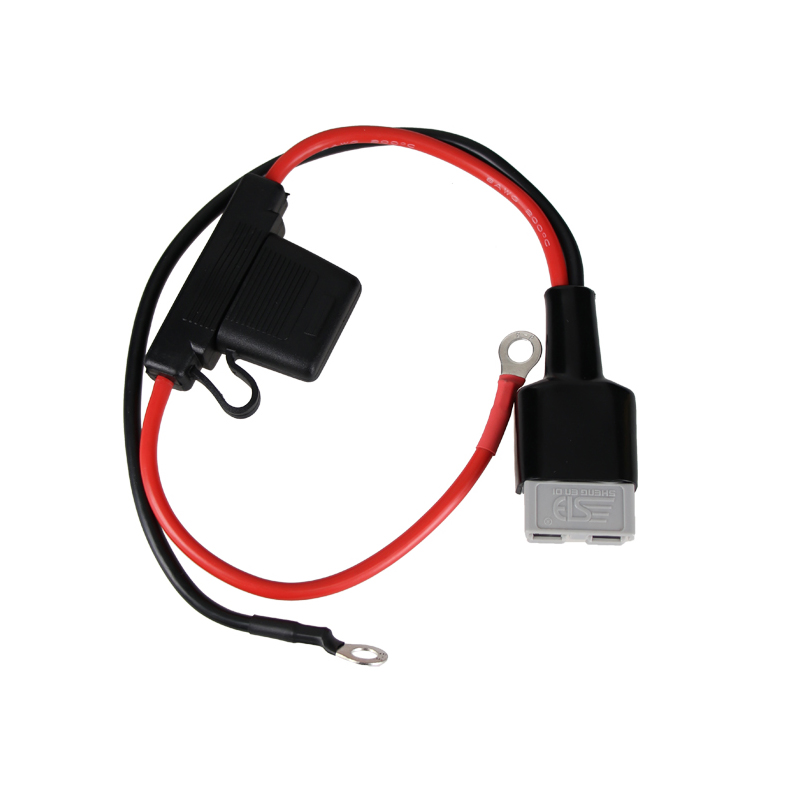 Anderson-style connector 50A Solar photovoltaic wiring harness integrated fuse copper-plated silver contact point