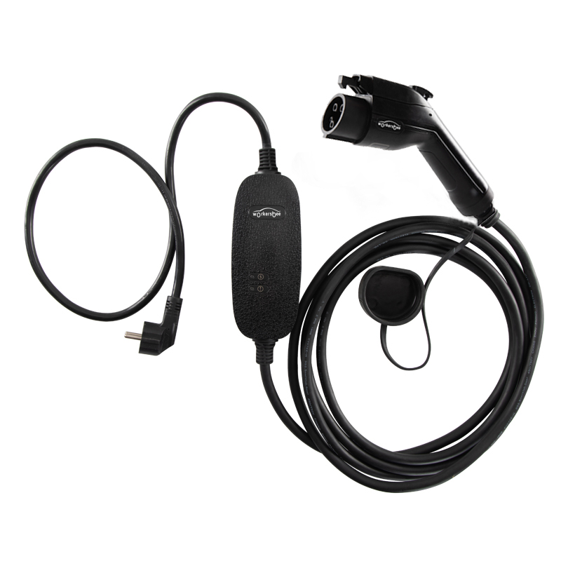 Mode2 Type1 16A 220V~250V (Single Phase) Charger Cable portable ev charging SAE j1772 mobile charger ev portable charger
