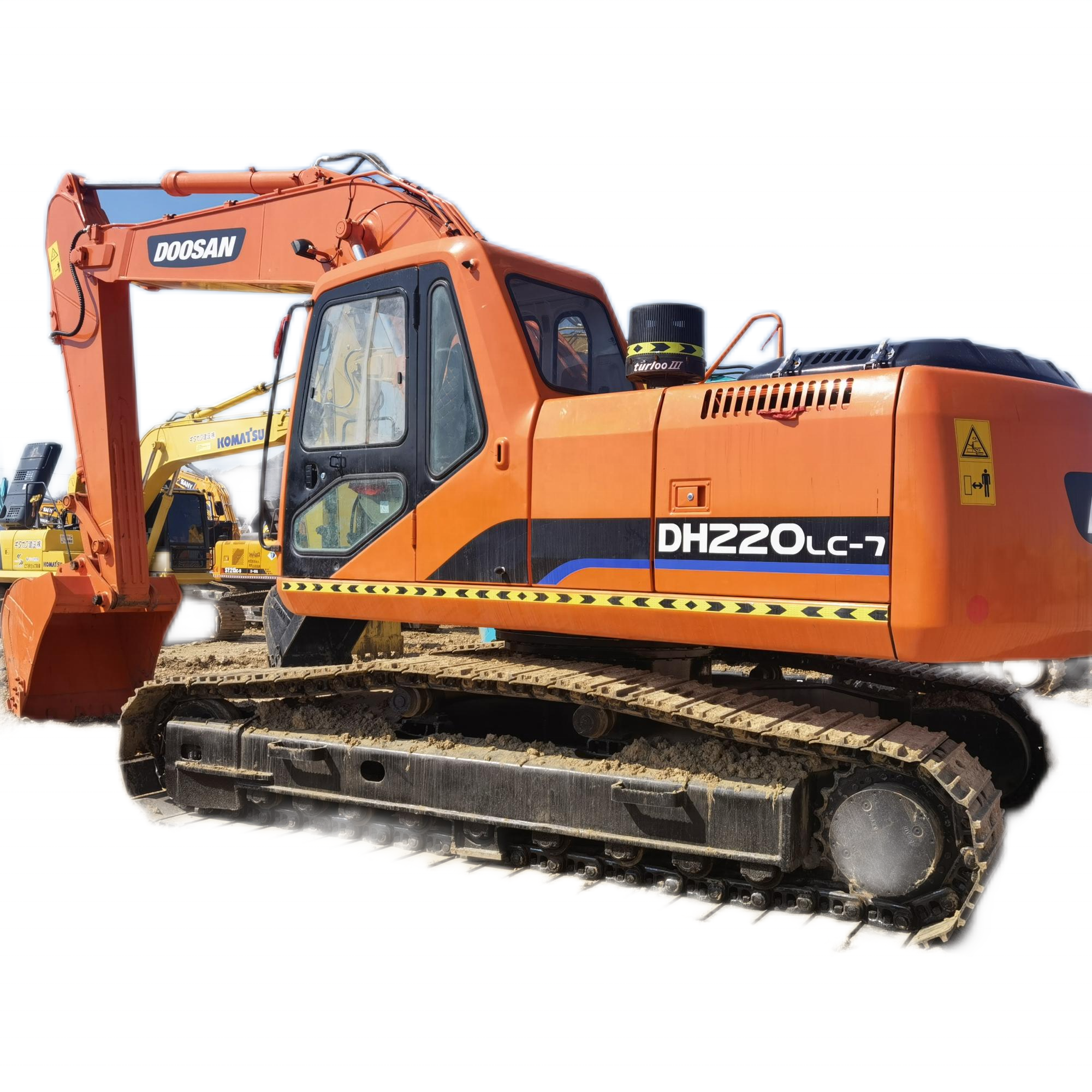 22 Tons used Doosan DH220-7 crawler excavator origina isuzu engine Kawasaki hydraulic pump
